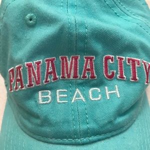 Panama City Beach cap in turquoise and Fuschia